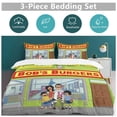 thumbnail image 5 of Bob's Burgers 3-Piece Bedding Set Soft Warm And Comfortable Soft Bed Set with 1 Duvet Cover And 2 Pillowcases for Bedroom, 5 of 7