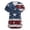 Blue #163, variant on 250th Anniversary USA Scrub Tops for Women Casual Short Sleeve American Flag Print Scrub Shirts V Neck Independence Day Patriotic Scrubs Medical Nurse Uniform Nursing Workwear with Pockets, 2XL
