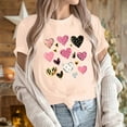 thumbnail image 5 of Tnhcen "Women's Valentine's Day Casual Short Sleeve Heart Print T-Shirt – Round Neck Holiday Gift Tops S-L Plus Size Friendly Shirts", 5 of 6