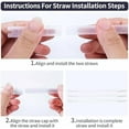 thumbnail image 2 of Straw Adapter Kit for Yeti 1 Gallon Water Jug, Straw for Yeti Gallon Water Jug, 5-Pack of Reusable BPA Free Straws, Includes Cleaning Brush, Food-Grade Plastic$$Home Decor, Kitchen, & Other, 2 of 7