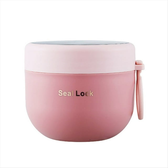 de Sopa Contenedor de Sopa para Llevar Vasos Térmicos Aislados para Alimentos con Tapas Frasco de Sopa Soporte Portátil para Avena Fiambrera A