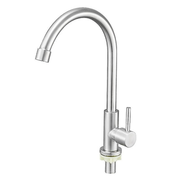 Stainless Steel Faucet Single Cold Water Faucet Bathroom Vertical Faucet Kitchen Water Faucet