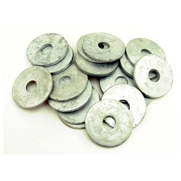 (20) Galvanized 3/4 x 3 Heavy Dock Washer 1/4" Thick - 3" Diameter HDG