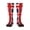 1 Black, variant on Women's Knee High Socks Retro British Flag Thermal Soft Knee Long Socks
