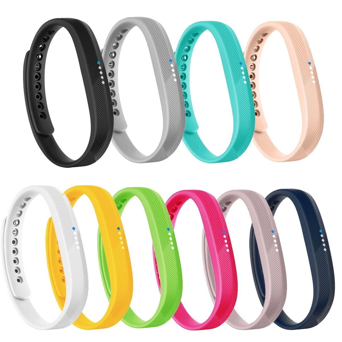 COLORS SUPER 10PK Wristband Band Strap Bracelet Accessories For FITBIT CHARGE 2 