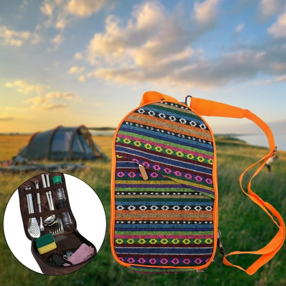 Organizador de utensilios de camping Cola Bolsa de viaje para cocinar al aire libre Estilo