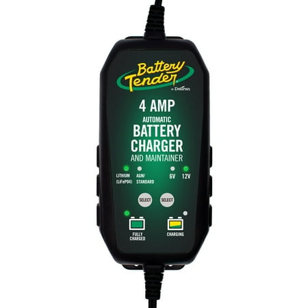 Battery Tender 4 Amp, 6V or 12V Selectable Battery Charger, New