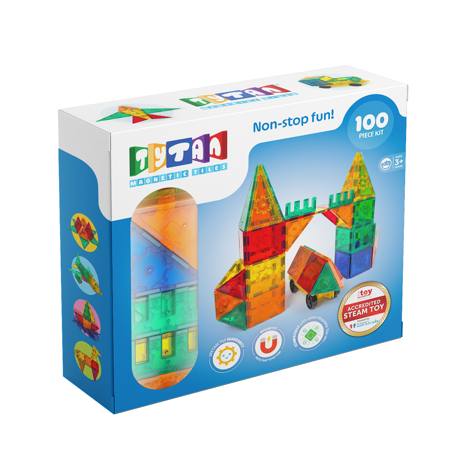 Tytan Magnetic Tile Building Set, 100 Pieces photo 1