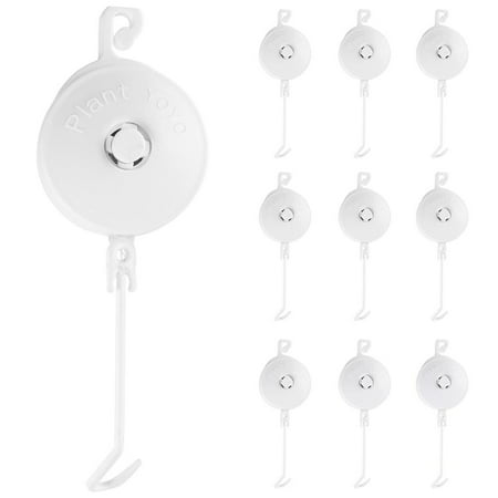 Yescom 10Pcs Retractable Plant Yoyo Hanger with Stopper Stem Branch Support for Grow Tent Room