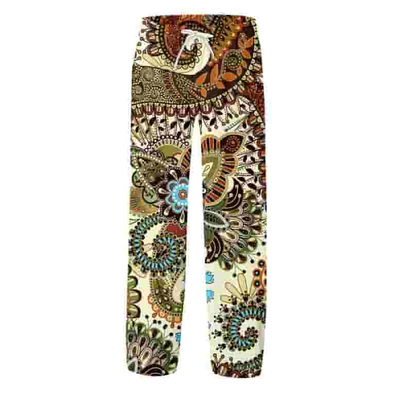 【oan】Plage string pants Zszcpp Mens Work Pants Seaside Beach Long Closed Rope