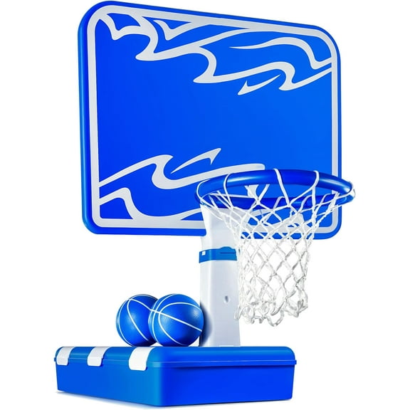 Play22 Engaging Activity Adjustable Height Inground Swimming Pool Basketball Hoop