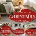 thumbnail image 6 of Red Merry Christmas Round Area Rug 4 FT, Non Slip Indoor Outdoor Rug, Xmas Winter Snowflake Red White Washable Soft Circular Carpet Non-Shedding Floor Mat for Coffee Table Nursery Foyer Balcony, 6 of 9