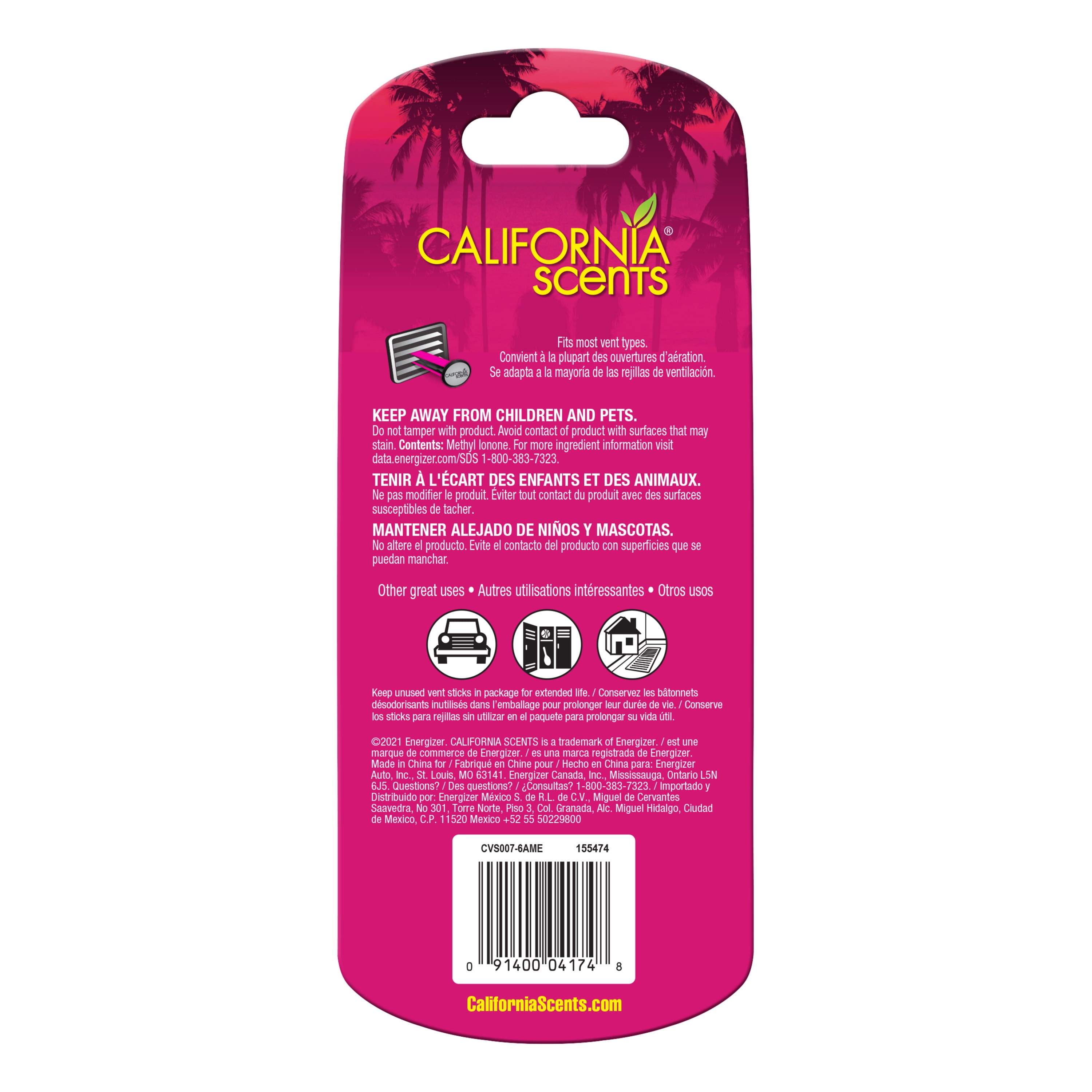 California Car Scents Duftdose für das Auto - Duft: Coronado Cherry (  Kirsche)