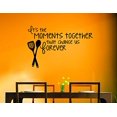 thumbnail image 3 of It's the Moments Together Family Saying for the Kitchen Vinyl Wall Décor Stickers, 36 x 23 , Black, 3 of 8