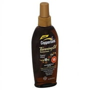 Coppertone Tropical Breeze Tanning Oil Sunscreen, SPF 15, 6 fl oz