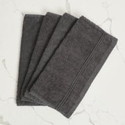 Living Fashions Washcloths 12 Pack – Size 12” x 12” – Soft & Absorbent Wash clothes (Grey)
