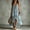 Sky Blue, variant on Women's Boho Spaghetti Strap Irregular Hem Midi Dress – Sleeveless A-Line Flowy Dress Casual Beach Vacation Outfit Ivory White,S