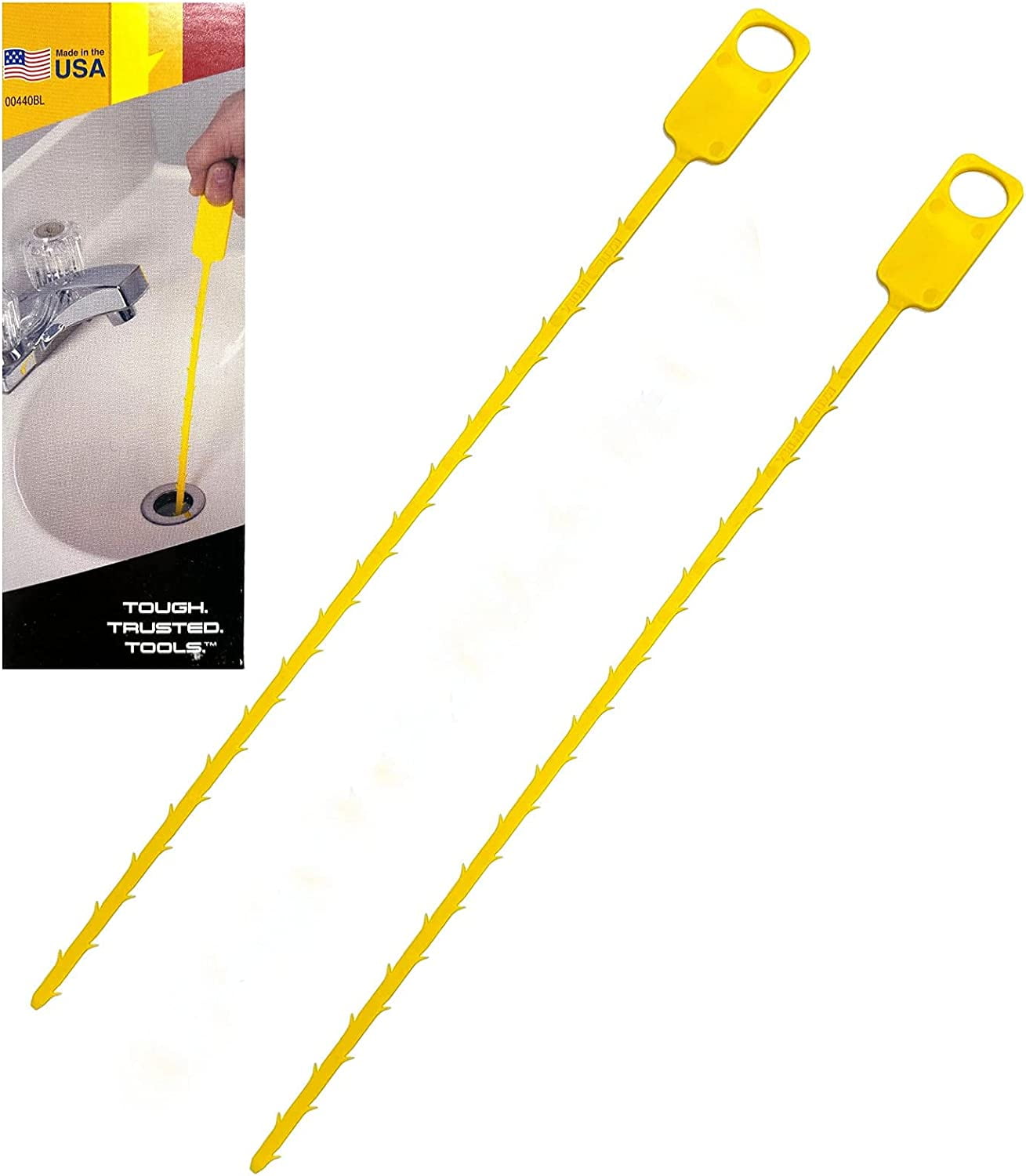 Cobra Products Zip It Drain Cleaner 2Pack Flexible Hair Removal