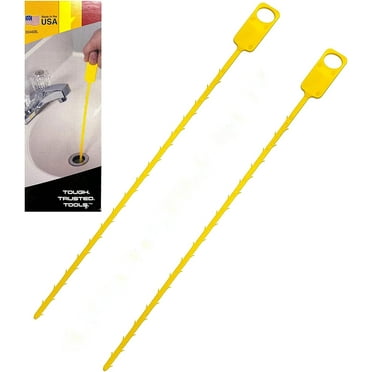 Cobra Zip-It Drain Cleaner (2-Pack), For Hair, Gunk and Debris