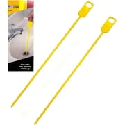 Cobra Products Zip It Drain Cleaner 2-Pack Flexible Hair Removal Unclogging Tool, DIY, MADE IN USA