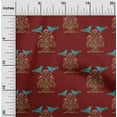 thumbnail image 1 of oneOone Cotton Poplin Fabric Bird & Tree Block Printed Craft Fabric BTY 42 Inch Wide, 1 of 4