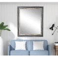 thumbnail image 4 of BrandtWorks Miroir de Chalet, 32 "x 38", Vieilli Bleu Gris, 4 of 10