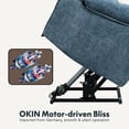 thumbnail image 3 of FLEXISPOT OKIN Dual Motor Oversized Power Lift Recliner Chair Heat & Massage for Elderly, Full Recline,Lay-Flat Capability & Adjustable Wide Backrest (25.2" Seat Width), 3 of 8