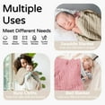 thumbnail image 3 of Hooded Baby Towels for Newborn 2 Pack 100% Muslin Cotton Baby Bath Towel with Hood for Babies, Infant, Toddler and Kids, Large 32x32Inch, Soft and Absorbent Newborn Essential, 3 of 6