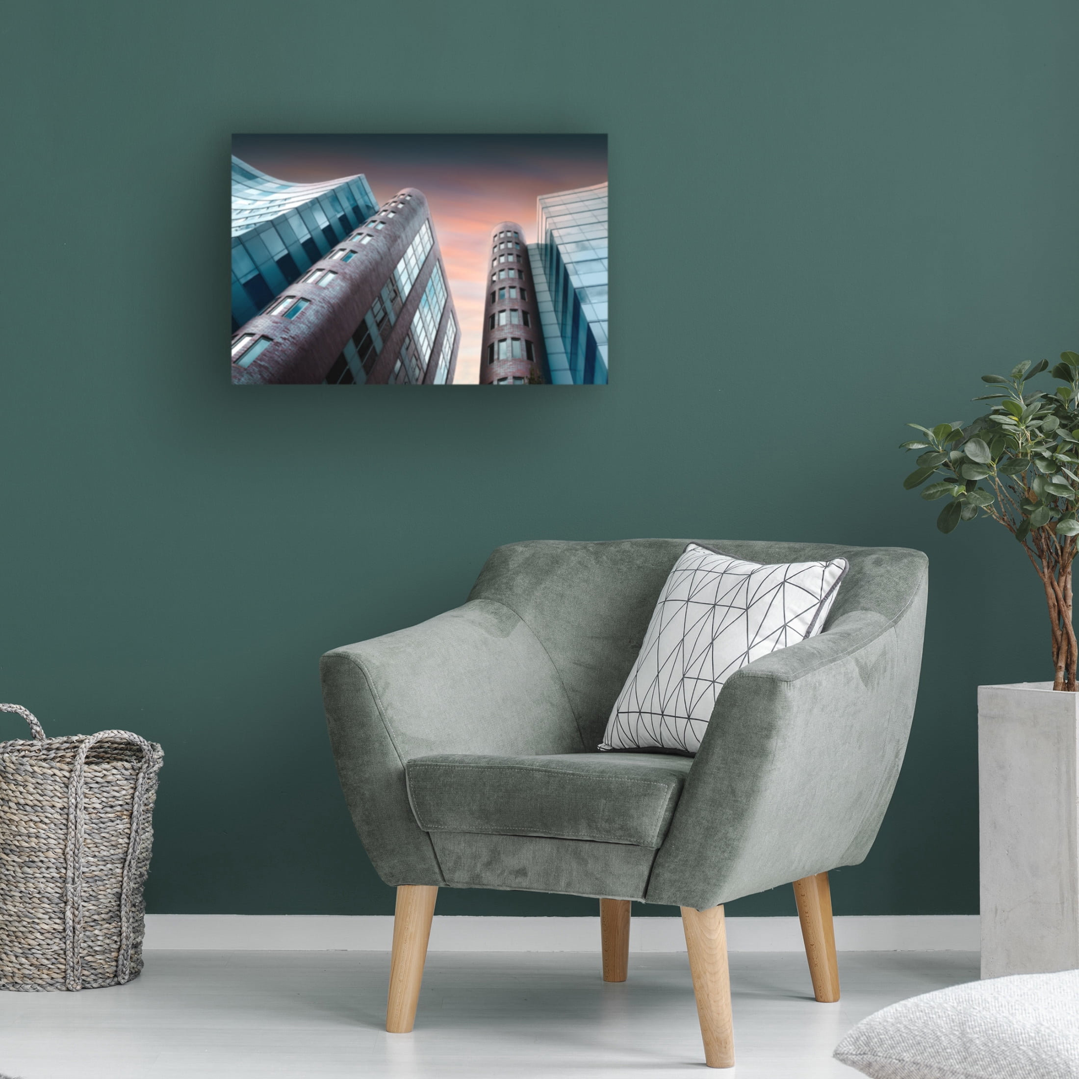 Trademark Fine Art Catherine W. Office Building Canvas Wall Art