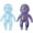 2PC#AC, variant on Glitter Balls Stretchy Colorful Balls, Glitter Ultra Soft Cute Balls, Slow Rising, Soft Squeeze Decompression for Desk, Sensory Squeeze for Stress Relief (3PC#ABC)
