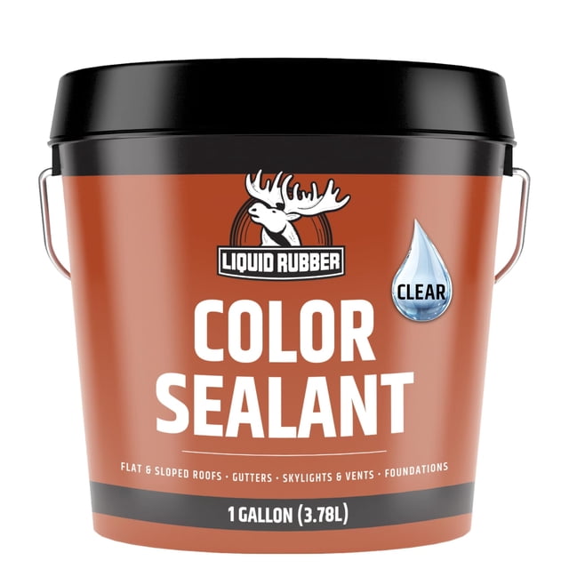 Sellador impermeable de goma líquida color 3.78L para techos