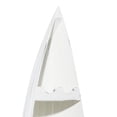 thumbnail image 5 of DecMode 21" x 76" White Wood 25 Bottles Boat Standing Wine Rack, 1-Piece, 5 of 13