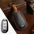 thumbnail image 1 of Car Key Fob Cover Case Protector For Infiniti Car Key Case Fob Cover Leather Full Wrap, 1 of 24