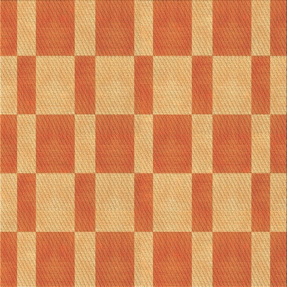 Ahgly Company Machine Washable Indoor Square Transitional Orange Area Rugs, 7' Square