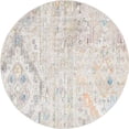 thumbnail image 2 of Unique Loom 3143037 5 x 5 Pi Malasana Basilique Tapis Rond&44; Beige, 2 of 4