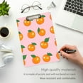 thumbnail image 3 of FORMRS Acrylic Clipboard with Low Profile Clip Standard A4 Letter Size, 12.5" x 9", Cute Oranges, 3 of 8