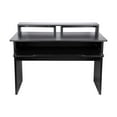 thumbnail image 4 of Monoprice Studio Workstation with Dual 3U Rack Bays and 66-key Keyboard Controller Tray, For Modern Home Studio - Stage Right Series, 4 of 6