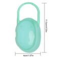 thumbnail image 2 of Baby Infant Pacifier Box Holder Portable Dust Proof Newborn Soother Travel Storage Case, Green, 2 of 9