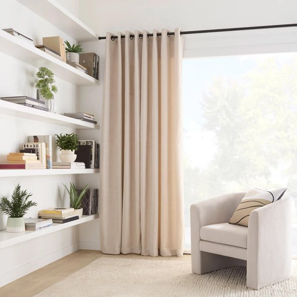 Bouclair Beige Emile Panel Curtain 52x84 in (132x213 cm)