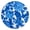 Pioneer Flower Floral-2, variant on Pioneer Flower Floral Print Pattern Round Fitted Tablecloth with Elastic Edge,Dining Table Cover Waterproof,Outdoor Round Tablecloth for Camping,Dining,Indoor and Outdoor