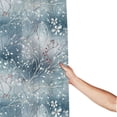 thumbnail image 3 of Shower Curtain, enchanted winter snowflake holly Waterproof Fabric Plastic Shower Curtain, Drying Fast Bathroom Curtain with 9 Buttonholes, Ruffle Shower Curtain 60x72in, 3 of 8