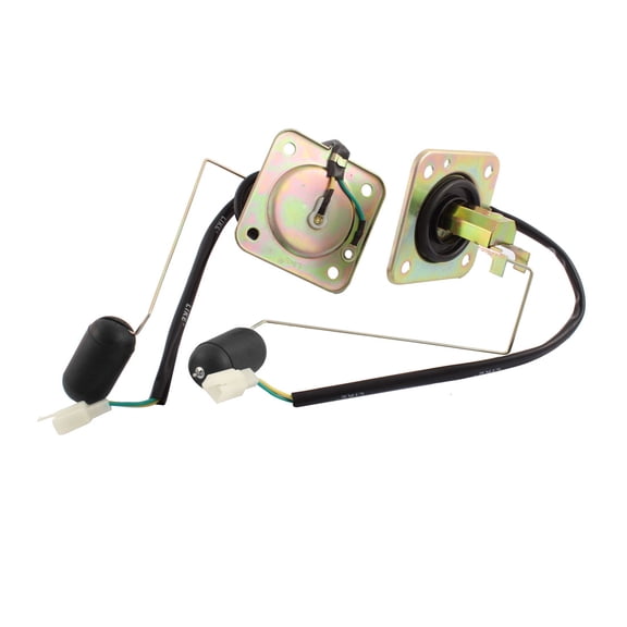 Unique Bargains 2Pcs Motorcycle Fuel Sending Sender Float Lever Sensor Black Brass Tone for EN