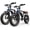 2PCS, variant on Electric Bike for Adults, 2200W, 35MPH & 75 Miles, 20"x4" Fat Tire, 48V 15.6Ah Removable Battery, 7-Speed & 3 Modes, Full Suspension E Mountain Bike, UL 2849 Certified