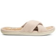 thumbnail image 3 of Floopi Women's Ultra Soft Padded Felt Criss Cross Slide W/French Terry Memory Foam Slipper, 3 of 5