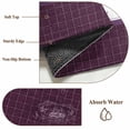 thumbnail image 6 of Purple Plaid Area Rugs 3'x5', Washable Small Throw Rugs for Living Room Bedroom, Live Love Laugh Text Star Love Heart Indoor Outdoor Rug Non-Slip Low Pile Carpet Runner Reversible Floor Mats, 6 of 8