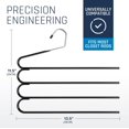 thumbnail image 4 of Pants Hangers- Multi Pants Hangers Space Saving- 4 Tier Space Saving Hangers- Metal Hangers for Lightweight Pants, Multi Pant Hangers Non Slip Hangers for Pants Organizer (3), 4 of 7
