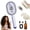 Pink#clearance items 6, variant on Electric Spray Air Cushion Massage Comb, 3-in-1 Multifunctional Hairbrush-Nano Fine Mist Spray, Red Light Therapy, and Retractable Design, for Hair Care, Scalp Massage, Daily Styling (Pink)