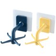 thumbnail image 1 of Bangcool 2PCS Rotating Hooks Adhesive Reusable Kitchen Wall Hooks Sticky Hanger Hooks, 1 of 10