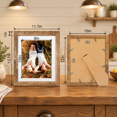 10x12 Picture Frame, Rustic Brown, Set of 4, Fits 10x12 or 8x10 with ...
