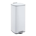 thumbnail image 2 of 8 Gallon/30L Stainless Steel Step Trash Can, Soft Close Lid, Fingerprint Resistant, Removable Inner Bucket, Kitchen Garbage Bin, White, 2 of 8